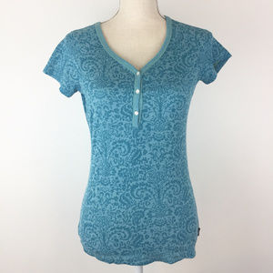 Prana Breathe Thermal Paisley T-Shirt Medium